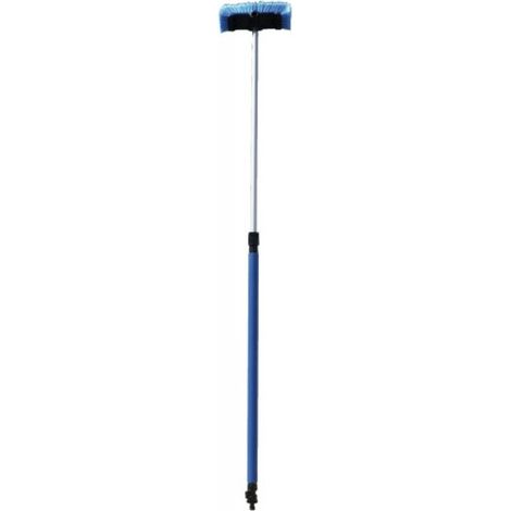 Brosse de lavage télescopique avec raccord rapide longueur 1.80 m avec brosse souple - FAUQUET
