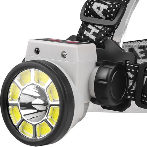 Nouvelle lampe frontale LED puissante à induction pour la pêche nocturne en extérieur, fixée sur la tête, COB, puissante lampe de travail magnétique (1/5)