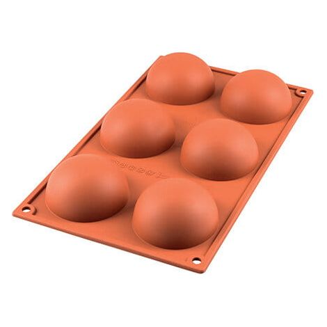 Silikonform für einteilige Halbkugeln, Kugeln, 70 mm Silikonform (1/4)