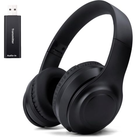 Casque TV sans fil pour seniors, pliable avec réduction active du (1/5)