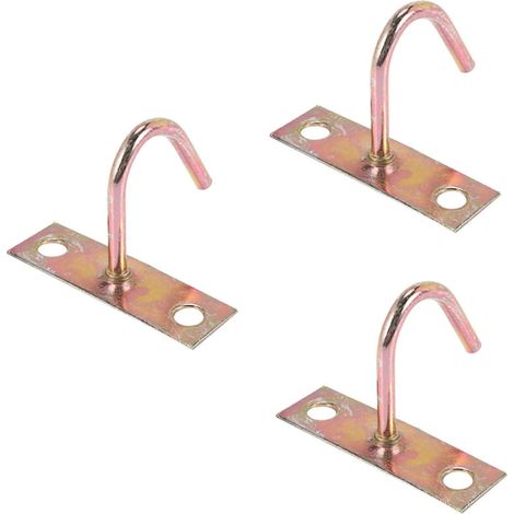 3x Ventilatorhalterung, J-förmiger Metall-Deckenhaken, 80 mm Höhe (1/5)