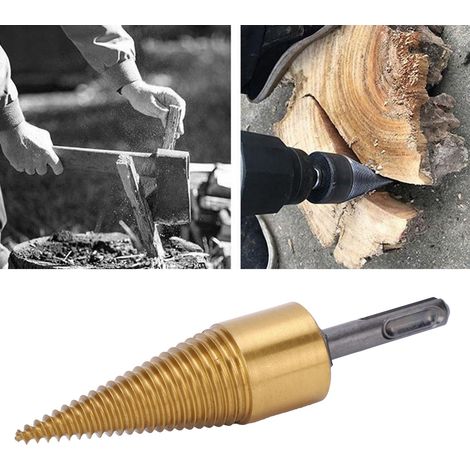Kleiner Holzhacker mit 32 mm rundem Griff, titanbeschichtet. (1/5)