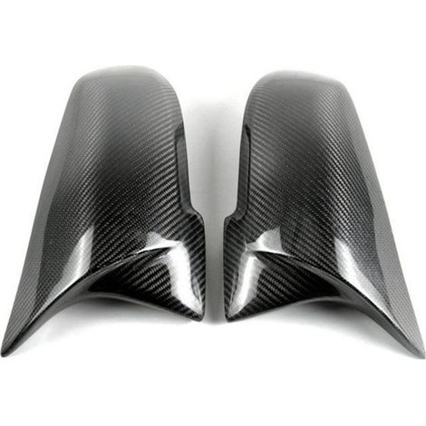 One pair of horn-shaped carbon fiber rearview mirror housings suitable for BMW 12345 series X1 F20 F30 F32 F34 E84 (1/5)