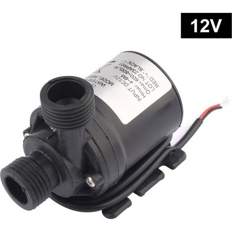 Pompe a Eau 12v, Pompe à Eau Submersible sans Balai, pour la Circulation de l'eau de la Piscine de Fontaine Solaire d'aquarium d'étang de Bassin (1/5)