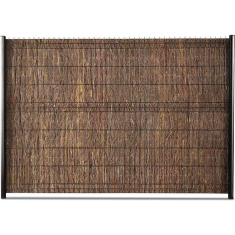 Brande de bruyère occultante 3m x 2m – Épaisseur 4cm – Occultation forte et efficace pour espaces extérieurs – Gardenode