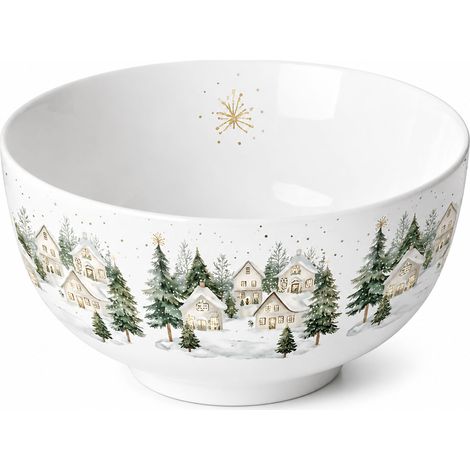 Bol en porcelaine fine village de noël (1/5)