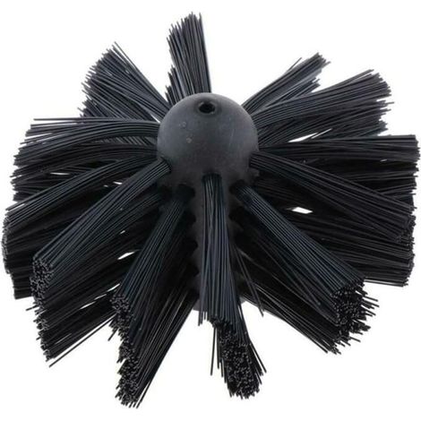 Brosse de nettoyage de cheminée Brosse de nettoyage de cheminée Brosse de ramonage Brosse en nylon Tête de brosse flexible Outils de nettoyage pour cheminée cheminée fumée capot (1/5)