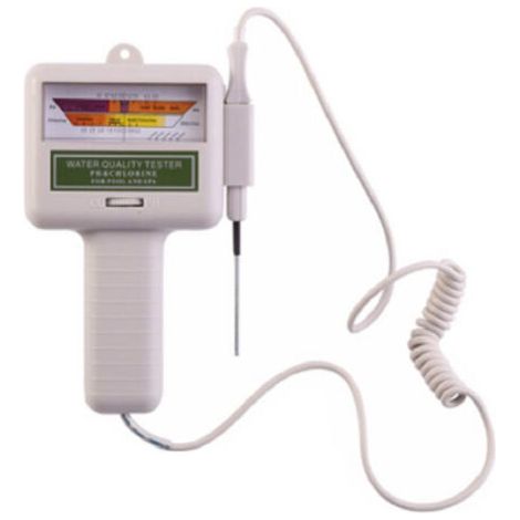 Testeur de Qualité de l'eau, Testeur PH Mètre Électronique Compteur de Chlore Portable PH mètre de Haute Précision pour l'eau Potable, la Culture Hydroponique, Les Aquariums, l'eau Potable