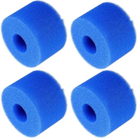 Pool filter sponge for type VI, pool filter sponge foam cartridge, pool and spa cartridge filter replacement, reusable foam filter for type VI pool pump, washable sponge foam cartridge (4 PC) (1/5)