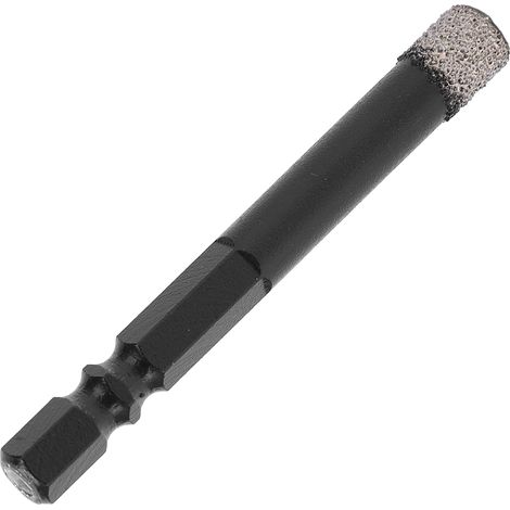 Foret diamanté à sec, scie cloche, poignée hexagonale, pour marbre, béton et pierre artificielle, 8 mm (1/5)