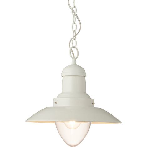Endon Polperro Plafonnier Suspension Simple, Crème Brillante, Verre (1/5)