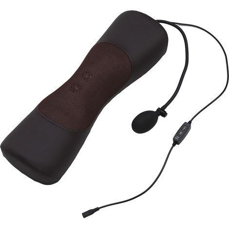 Oreiller de massage cervical à vibrations haute fréquence pour soulager la douleur - Coussin de massage électrique - Prise US 110-240 V (1/5)