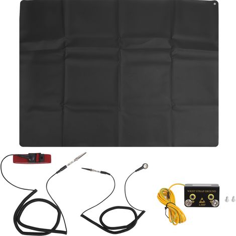 Lot de tapis de mise à la terre 138x100cm pour réduire l'inflammation, améliorer le sommeil et soulager le stress, incluant bracelet conducteur (1/5)