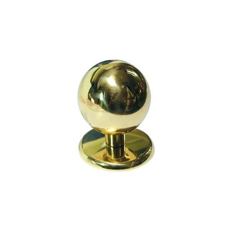 POMOLO A SFERA PER PORTONCINO IN OTTONE LUCIDO  ø mm.70