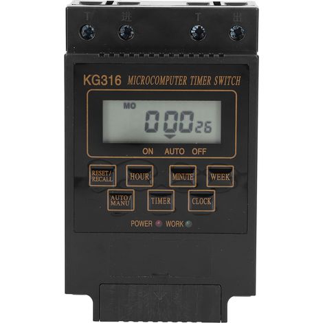 Interrupteur Minuterie 110V Kg316t Contrôleur Automatique 10A pour Éclairage Extérieur