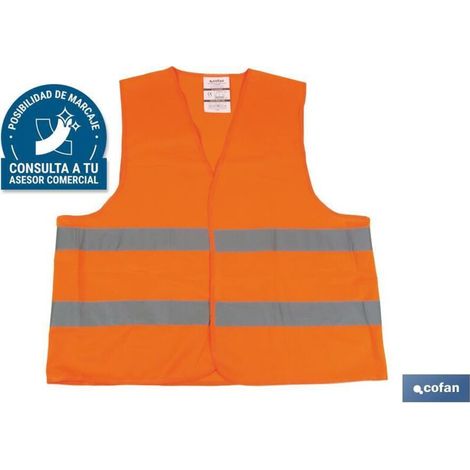 Gilet réfléchissant orange (1/2)