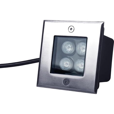 Éclairage paysage LED 4 lumière enterrée extérieure carrée encastrable