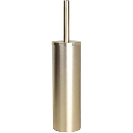 Set di scopini per WC - Accessorio per il bagno - Pulizia del bagno - Finitura spazzolata - N/A - Oro