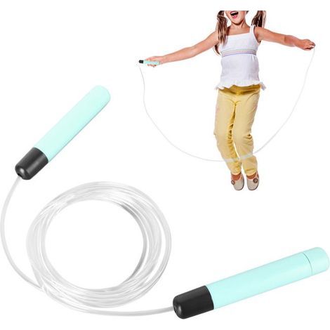 BelleRise – LED-Springseil – Fluoreszierende Glasfaseroptik – Fitnessspaß bei Nacht – Grün (1/5)
