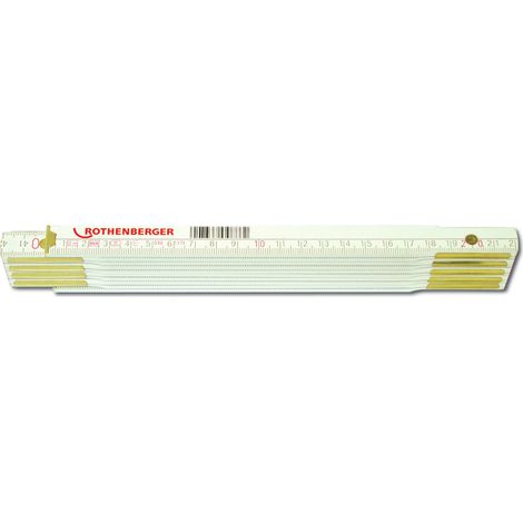 Règle pliante en bois, 2 m