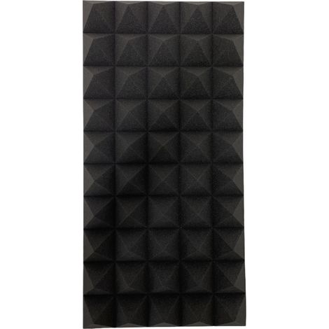 Pannelli Piramidali 10 Cm 100x50x10 Cm - Ignifughi fonoassorbenti insonorizzanti piramidale per correzione audio in poliuretano isolamento acustico dj