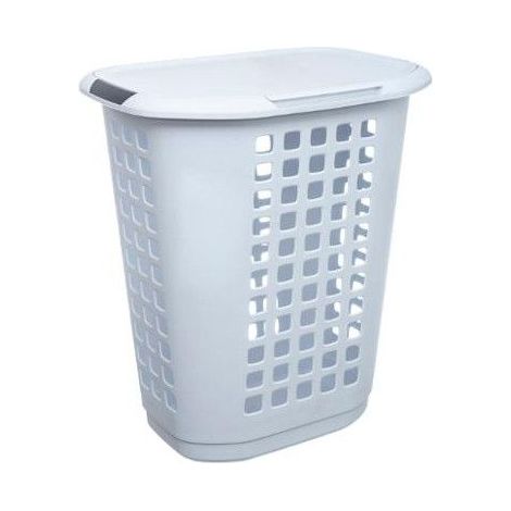 Ac-Deco – Panier à linge en polypropylène 63L – Dimensions 53.4x38.5x60.1 cm – Poignées renforcées pour transport facile – Couvercle inclus - 5five
