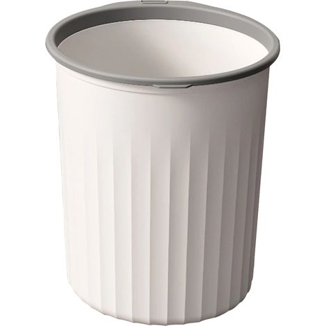 1 Poubelle,anneau de fermeture,plastique,rond,salle de bain,cuisine,chambre (1/5)