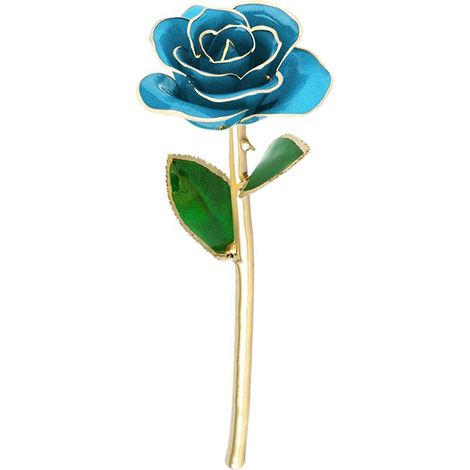 zjchao Premium Rose Dorée Feuille Verte Bleu Ciel (1/5)