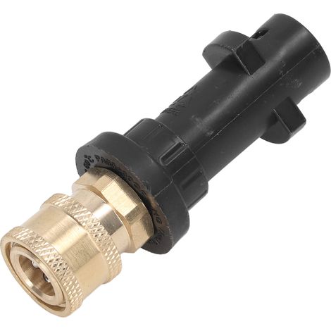 Adaptateur pour pistolet à eau série K, raccord de tuyau haute pression 1/4 po en laiton PC 2000 PSI pour le nettoyage (1/5)