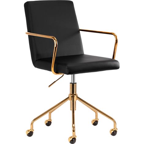 Kosmetikstuhl QS-OF211G gold schwarz (1/5)