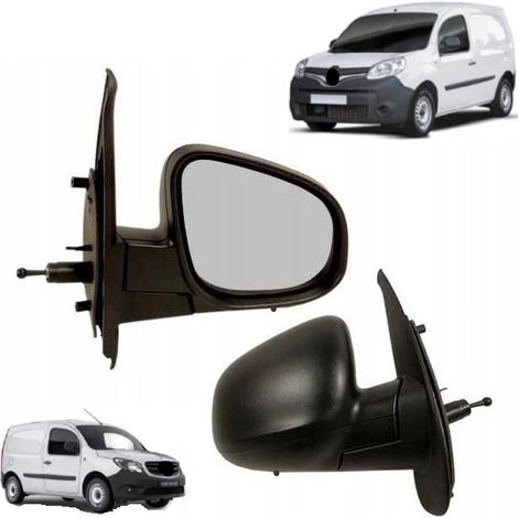 Espejo retrovisor manual derecho Mercedes Citan 2012- Renault Kangoo 2013- sensor de temperatura 60U1522E (1/5)