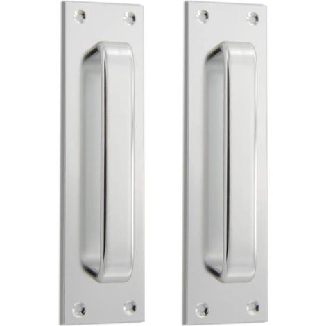 2 Poignées De Porte Coulissantes - En Alliage D'aluminium - Pour Porte Coupe-Feu - 19,9 Cm (1/5)