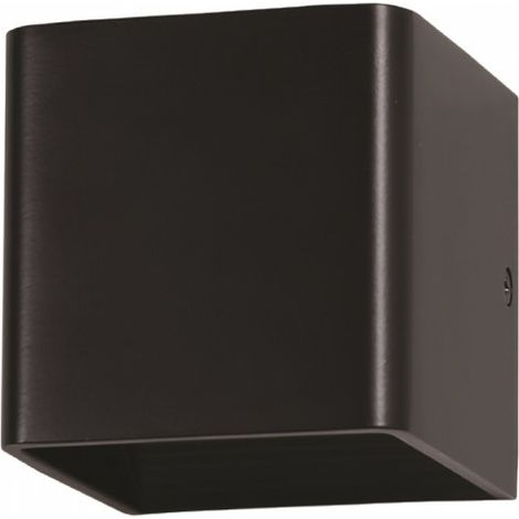 Applique LED 5W haut/bas noire carrée 3000K 560lm V-TAC (1/5)