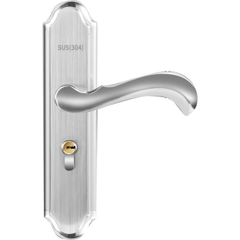 Serrure de Porte de Poigne en Acier Inoxydable Faible Bruit Mcanique Magntique scurit Levier D'entre Serrure (1/5)