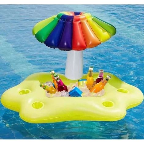 Bar Flottant Pour Piscine,Bouee Piscine Adulte,Bar Gonflable Piscine,Bouée Bar,95x55x55cm (1/4)