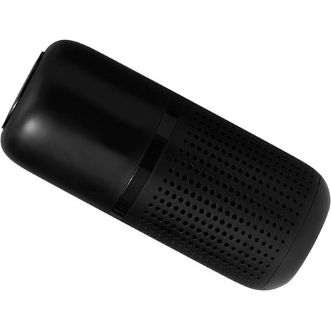 Purificateur d'air pour voiture, ion négatif, nettoyage en profondeur, élimination des odeurs, mini-appareil de filtration d'air avec tablette d'aromathérapie pour odeurs de fumée et noir