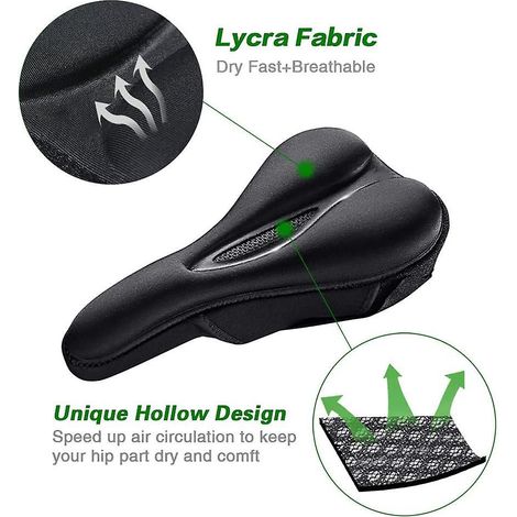 Housse de selle en gel pour VTT et vélo de route, pour hommes et femmes (1/5)