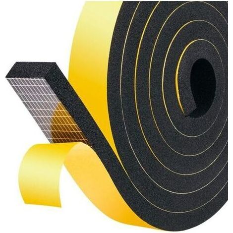 Pair Ahlsen – Joint de bande d'étanchéité en mousse néoprène 25 mm x 10 mm x 2 m – Ruban autocollant phonique pour portes et fenêtres – Résistant aux intempéries (1/5)