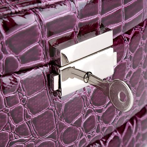 Boîte de rangement pour bijoux à 3 niveaux (colliers et bagues) - Cadeau pour femme - Accessoires pour la maison (1/5)