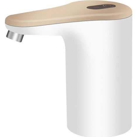 Distributeur D'eau Électrique - Pompe À Bouteille USB - Pour Bouteilles Standard 5.5 cm - Autonomie 30-40 Jours - Blanc/Or/Vert (1/4)