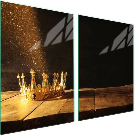 Plaque de protection en verre pour poêle 2x45x52 Korona (1/5)