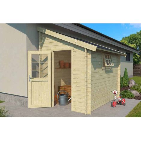 Jura-Log Cabin, Wooden Garden Room, Timber Summerhouse, Home Office - L214.6 x W295 x H267.9 cm