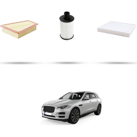 Kit tagliando 3 filtri compatibile con Jaguar F-Pace (X761) 3.0 D300 MHEV 221kw dal 2020 (1/5)