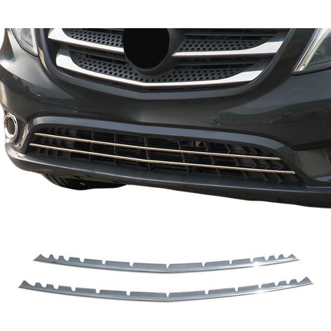 Garniture de Diffuseur Pare-chocs Avant Compatible avec Mercedes Vito W447 2014 à 2021, Garniture Baguette de Calandre en Acier Inoxydable Argent (1/5)
