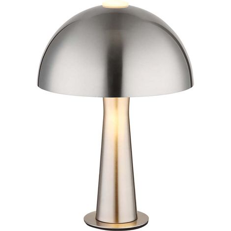 Lampe de table Lampe d'appoint Lampe de lecture Métal Nickel mat Interrupteur à bascule H 28,5 cm (1/5)