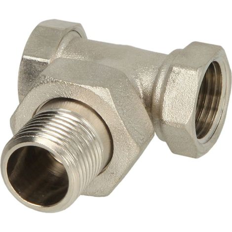 Raccord d'arrêt 1/2'' équerre nickelé