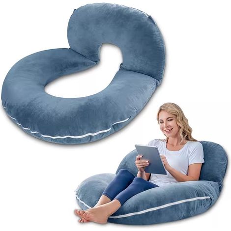 Lesekissen, zum Lesen, Schlafen, zur Entlastung schwerer Beine, zum Entspannen im Bett oder auf dem Sofa, individueller Komfort und ergonomische Unterstützung
