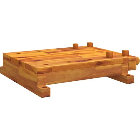 Dessus d'établi avec étau 52x44x9,5 cm bois massif d'acacia