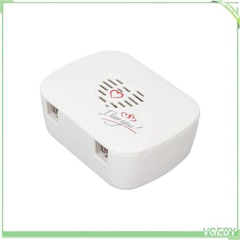Support de nettoyage de brosse à dents - FAFEICY - UV mural - Chargeur USB - 2 fentes - Blanc (1/5)