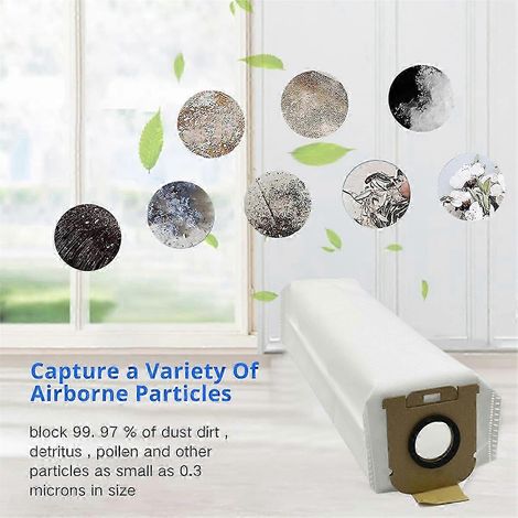 Lot de 12 sacs à poussière de rechange pour aspirateur robot Dreame Z10 Station (hwy)